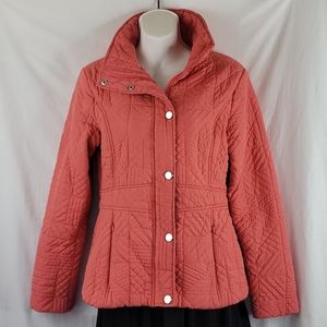 Impermeable platinum orange windbreaker jacket S